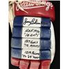 Image 1 : JEAN BELIVEAU SIGNED VINTAGE RAWLINGS HOCKEY GLOVE WITH 5 INSCRIPTIONS (MULTIPLE COAS)