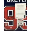 Image 2 : WAYNE GRETZKY SIGNED LTD. EDITION EDMONTON OILERS JERSEY 4 CUPS PATCH 9/99 (WG COA)