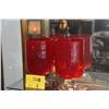 Image 1 : 9 3/4" RUBY RED CANDLE HOLDERS (PAIR)