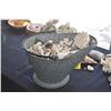Image 2 : COLLECTION OF SEA SHELLS & CORAL IN COAL BUCKET