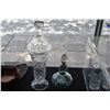 Image 2 : ASSORTED DECANTERS & COVERED PEDESTAL DISHES (5 PCS)