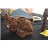 Image 5 : COAT HANGER W/DOLPHIN & SHELL MOTIF & DOLPHIN SCULPTURE W/BURL WOOD BASE (2 PCS)