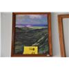 Image 1 : FRAMED CANVAS REPRODUCTION, VIEW FROM PALI BY WALTON (12 1/4" X 15 1/2")