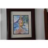 Image 2 : FRAMED PRINT, "VENUS, THE FIRST TOURIST" BY CAROL FANNING (14 1/2" X 17 1/2")