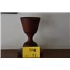 Image 1 : ANTIQUE HAWAIIAN WOOD CHALICE W/STAND (2 PCS)