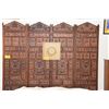 Image 4 : 4 PANEL TEAK ROOM DIVIDER (80" X 20 1/4" PER PANEL)