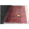 Image 2 : WOOL RUG, HAND KNOTTED (37 1/2" X 60")