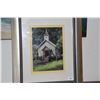 Image 2 : FRAMED PRINT, "KALOKAHI CHURCH, LANAI"; SIGNED MIKE CARROLL