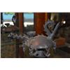 Image 8 : MIXED LOT: CERAMIC HORSE FIGURINE & BIRD EWER W/STANDS (6"-9") (2 PCS)