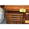 Image 2 : PULASKI, APOTHECARY DESIGN SIDE TABLE/NIGHTSTAND W/2 DRAWERS & 1 CABINET (27" X 27" X 21")