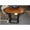 Image 1 : WINE TASTING TABLE W/WINE STORAGE