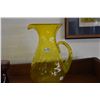 Image 2 : BLENKO WATER PITCHER & VINTAGE MID CENTURY MODERN MORGATOWN GLASS CO. AMETHYST CANDLE HOLDERS, BARTO