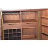 Image 7 : FOLDING BAR CABINET W/INLAID MARBLE TOP, 2 DOORS, 2 DRAWERS