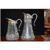 Image 2 : VINTAGE SILVERPLATE & GLASS PITCHERS (2 PCS)