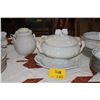 Image 1 : ITALIAN MAJOLICA TUREEN W/PLATTER, LADLE & COVERED JAR W/GRAPE MOTIF (4 PCS)