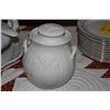 Image 2 : ITALIAN MAJOLICA TUREEN W/PLATTER, LADLE & COVERED JAR W/GRAPE MOTIF (4 PCS)