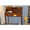 Image 1 : FRENCH MAHOGANY WRITING DESK W/4 DRAWERS & ORMOLU