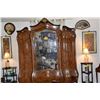 Image 1 : ANTIQUE ITALIAN ARMOIRE, BOMBE ITALIAN ROCOCO STYLE, BURL WALNUT W/PEAR INLAY & KEYS