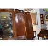 Image 8 : ANTIQUE ITALIAN ARMOIRE, BOMBE ITALIAN ROCOCO STYLE, BURL WALNUT W/PEAR INLAY & KEYS