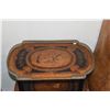 Image 2 : ANTIQUE 3 TIERED INLAID END TABLE