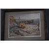 Image 2 : VINTAGE LIONEL BARRYMORE FOIL ART, OLD NANTUCKET (4 PCS)