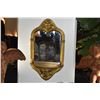 Image 2 : GILT CHERUB MIRROR W/SHELF