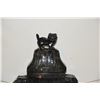 Image 2 : LARGE JADE CARVING IN THE ARCHAIC MANNER W/FOO DOG LID (20") (DOES NOT INCLUDE STAND)