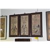 Image 1 : FRAMED CHINESE WATERCOLOR PAINTING, FLORAL & BIRDS (3 PCS)