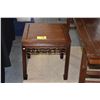 Image 2 : ROSEWOOD SIDE TABLE W/OPENWORK BIRD APRON (22" X 22" X 22")