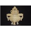 Image 1 : SERPENTINE JADE INCENSE BURNER W/STAND & ORIGINAL BOX