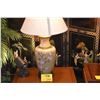 Image 2 : CLOISONNE TABLE LAMPS W/BIRD & FLOWER MOTIF (DOES NOT INCLUDE SHADES) (PAIR)