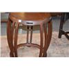Image 3 : BARREL SHAPED TEAK TABLES (PAIR)