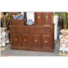 Image 2 : 2 SECTION DISPLAY HUTCH W/SHELVES, DRAWERS & CABINETS