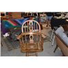 Image 2 : WINDSOR STYLE SWIVEL ARM CHAIRS/BAR STOOLS (PAIR)