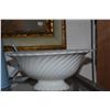 Image 2 : VINTAGE PASTEL BLUE ENAMEL COFFEE POTS & WESTMORELAND MILK GLASS PEDESTAL FRUIT BOWL & SERVING BOWL 