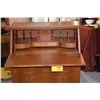 Image 2 : DROP FRONT SECRETARY DESK W/DRAWERS