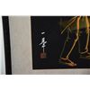Image 3 : FRAMED JAPANESE PAINTINGS (2 PCS)