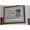 Image 1 : FRAMED NAVEL HISTORICAL ART PRINT, "OPERATION PIERCE ARROW"; SIGNED A/P (33 1/4" X 27 1/4")