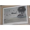 Image 2 : FRAMED NAVEL HISTORICAL ART PRINT, "OPERATION PIERCE ARROW"; SIGNED A/P (33 1/4" X 27 1/4")