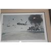 Image 3 : FRAMED NAVEL HISTORICAL ART PRINT, "OPERATION PIERCE ARROW"; SIGNED A/P (33 1/4" X 27 1/4")