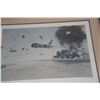 Image 4 : FRAMED NAVEL HISTORICAL ART PRINT, "OPERATION PIERCE ARROW"; SIGNED A/P (33 1/4" X 27 1/4")