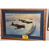 Image 1 : FRAMED COLLECTOR POSTER BY ROBERT TAYLOR COMMEMORATING THE HISTORIC VICTORY IN THE PACIFIC 1941-45 (