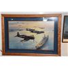 Image 2 : FRAMED COLLECTOR POSTER BY ROBERT TAYLOR COMMEMORATING THE HISTORIC VICTORY IN THE PACIFIC 1941-45 (