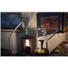 Image 1 : BRONZE & GLASS HURRICANE LAMPS (PAIR)