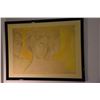 Image 4 : FRAMED PASTEL & PENCIL DRAWING; MADGE TENNENT, 1954 (31 1/2" X 23 3/4")
