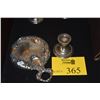 Image 1 : STERLING HAND MIRROR & STERLING CANDLE HOLDER (2 PCS)