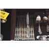 Image 2 : WALLACE STERLING FLATWARE & SERVING PIECES W/BOX (1,787.5 G) (61 PCS)