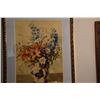 Image 2 : FRAMED WATERCOLOR, FLORAL STILL LIFE; SIGNED SHIRLEY RUSSELL (22 3/4" X 28 1/4")