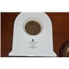 Image 3 : WEDGWOOD CLOCK & LEATHER BUBBLE FACE TEMPERATURE GUAGE (2 PCS)