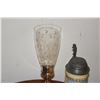 Image 2 : STERLING & GLASS CANDLE HOLDER, STERLING CANDLESTICK & BEER STEIN (3 PCS)